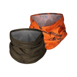Seeland Neck Gaiter 2-Pack Pine Green/Invis Orange Blaze Chimney